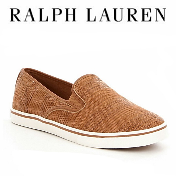 ralph lauren janis slip on sneakers